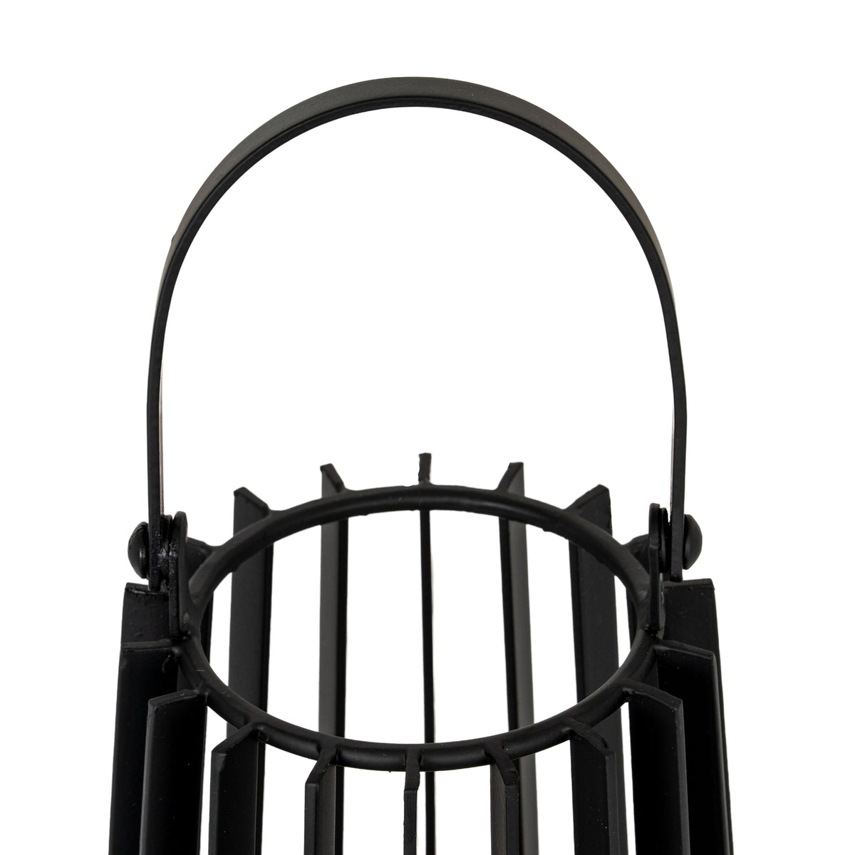 Lynk Small Lantern With Handle And Glass Candle Holder