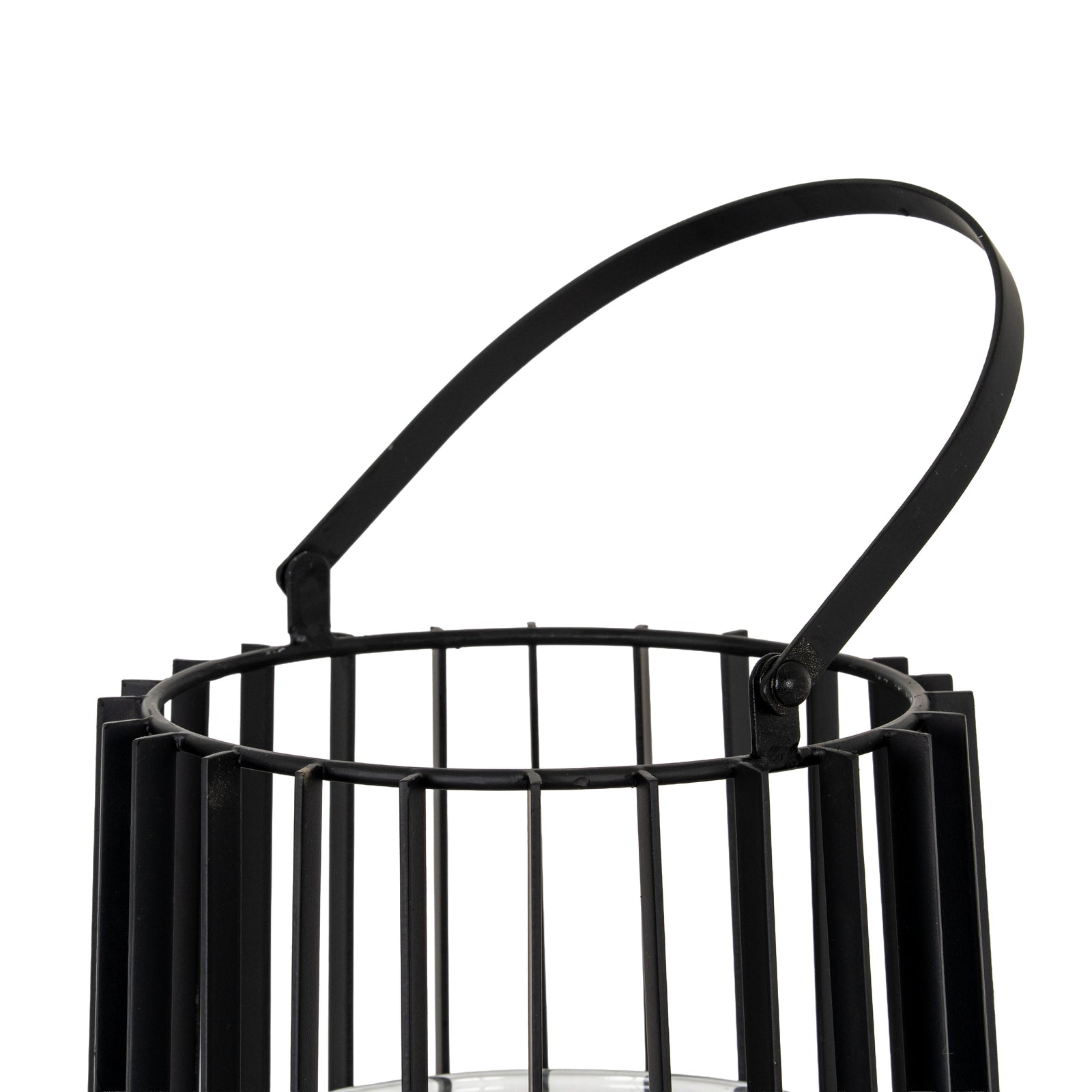 Lynk Small Lantern With Handle And Glass Candle Holder