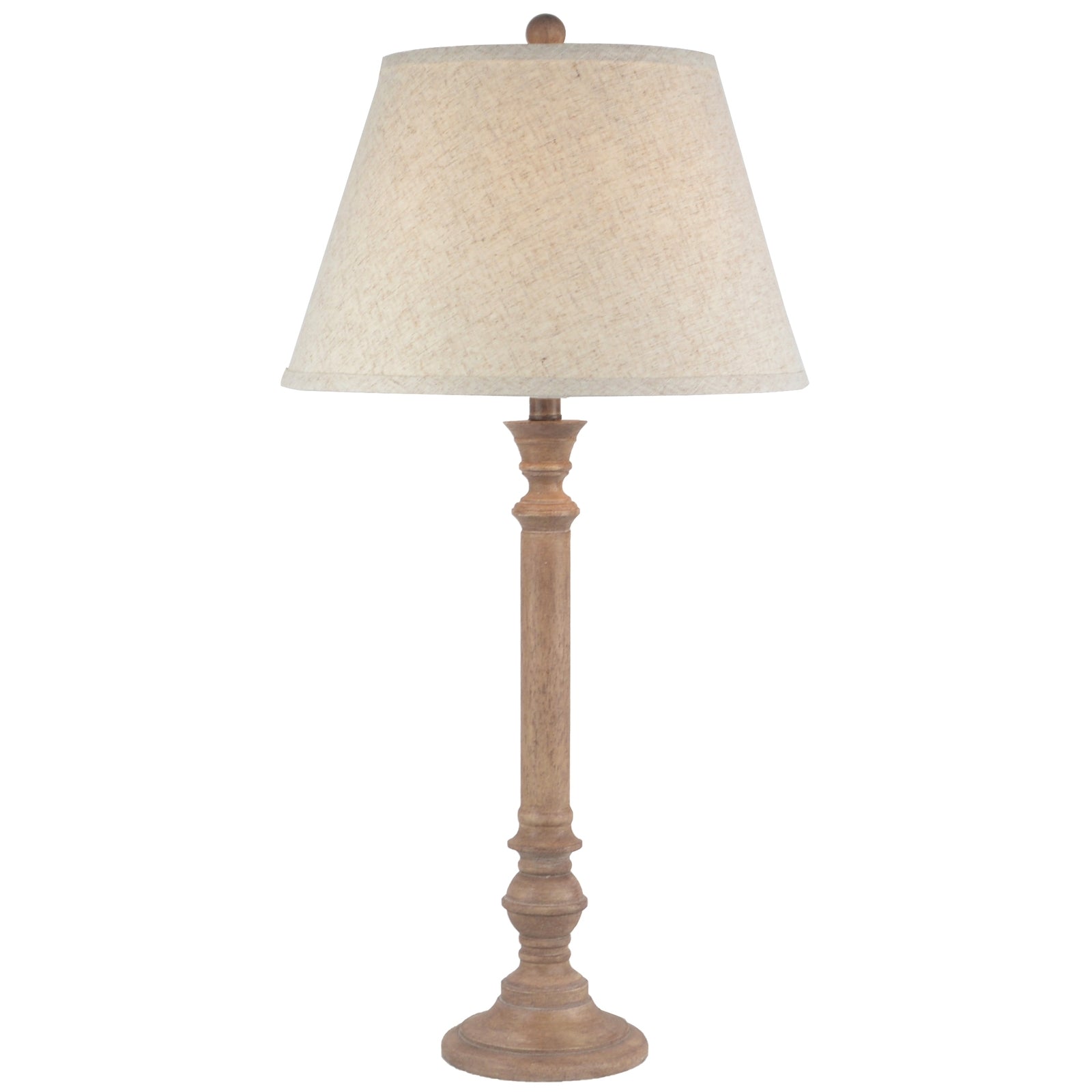 Solenne Table Lamp With Edged Linen Shade — main product view