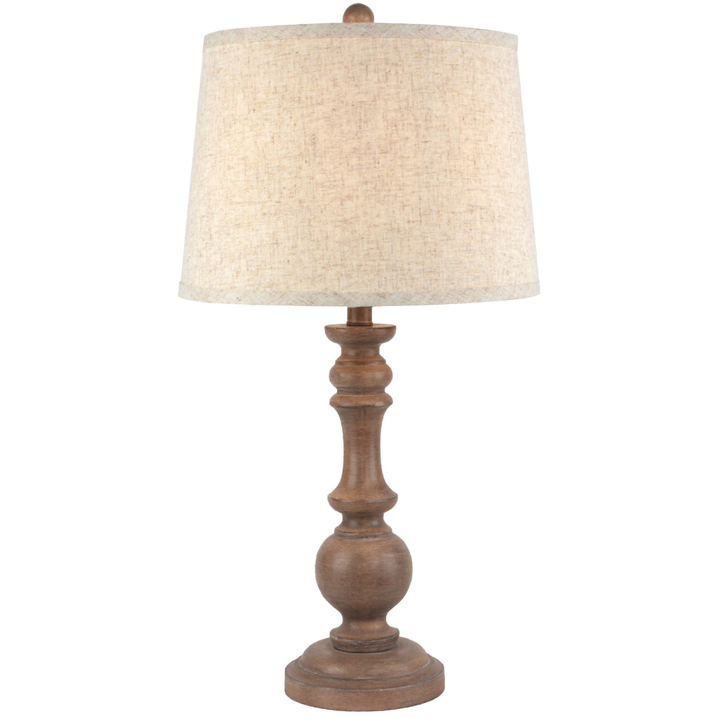 Seraphia Table Lamp With Edged Linen Shade — main product view