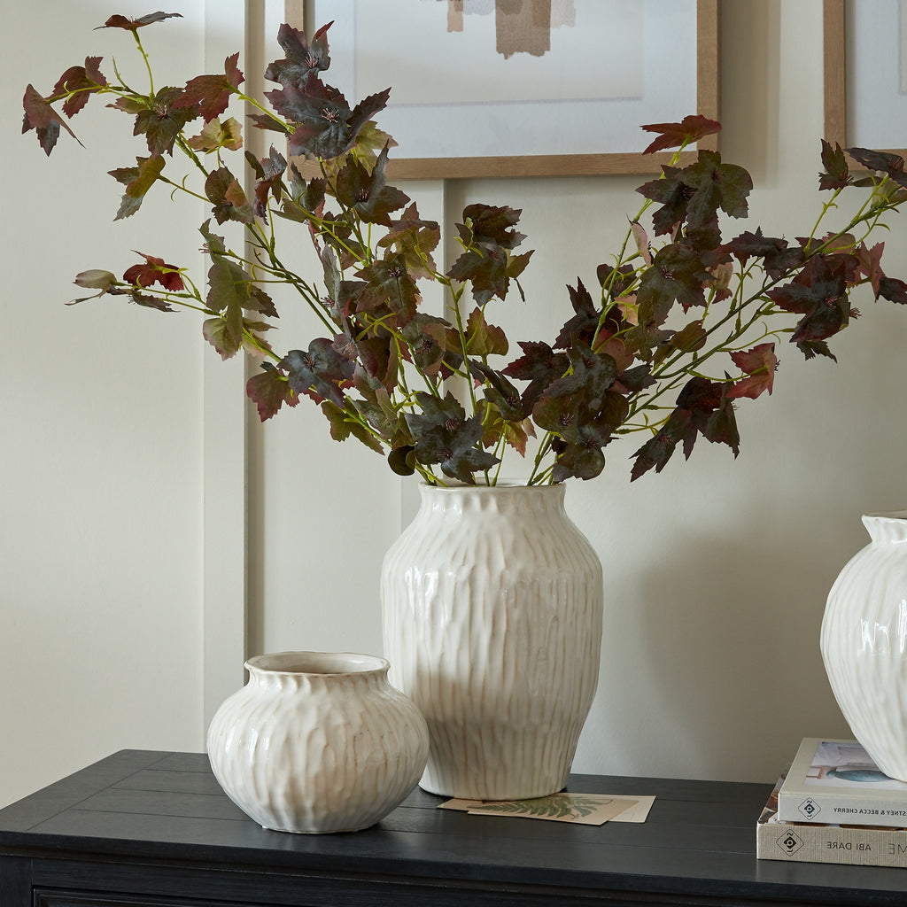 Numa Ople Vase — view 5 white ceramic