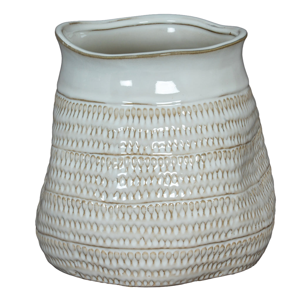 Tava Wide Hewn Vase — main product view