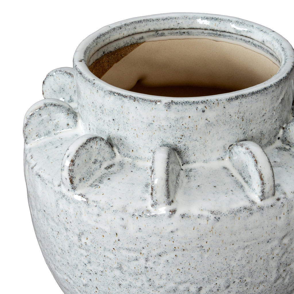 Dara Medium Hydria Vase — side view white ceramic