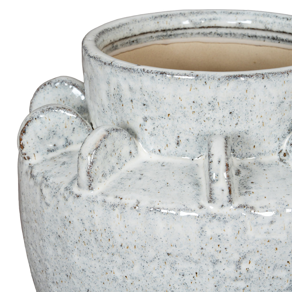 Dara Medium Hydria Vase — detail close-up white ceramic