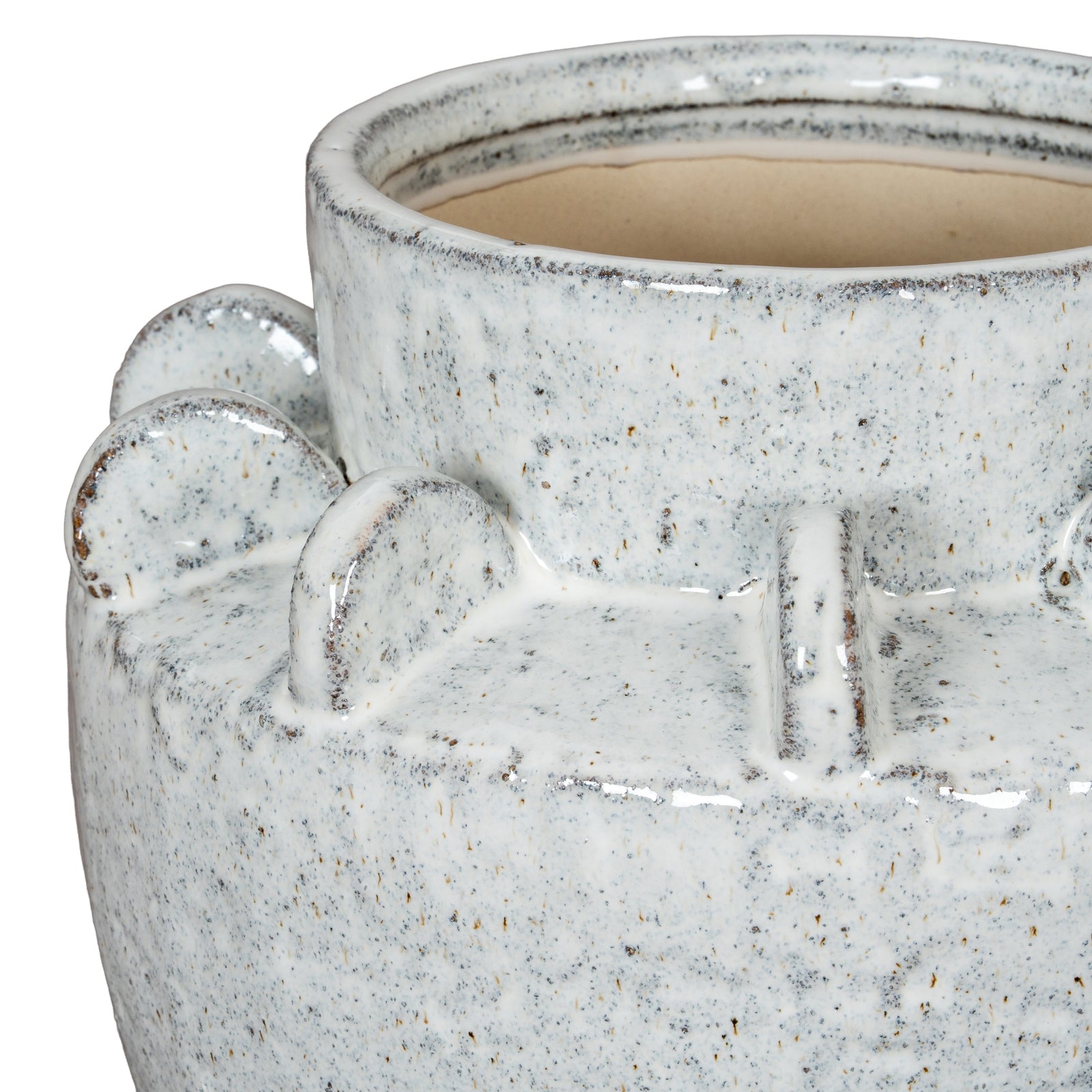 Dara Medium Hydria Vase — detail close-up white ceramic