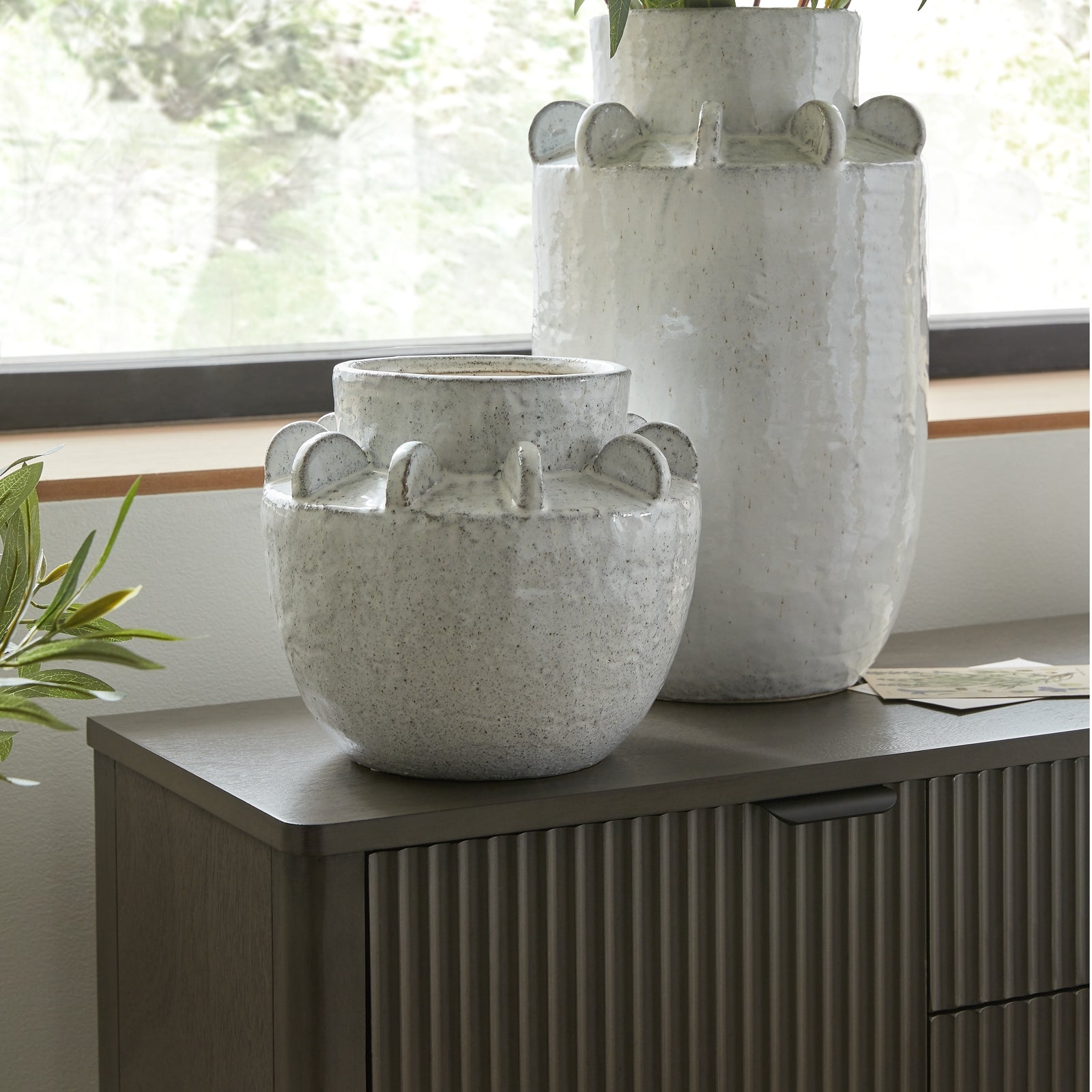Dara Medium Hydria Vase — view 5 white ceramic