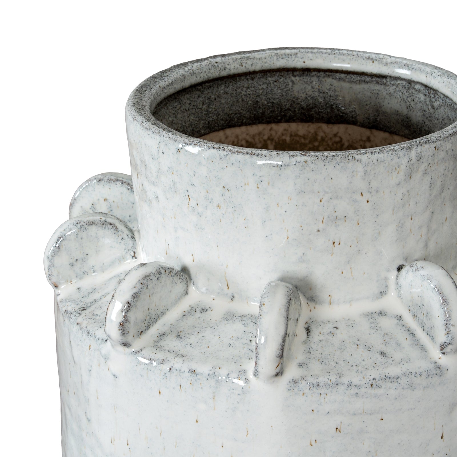 Dara Large Hydria Vase — side view white ceramic