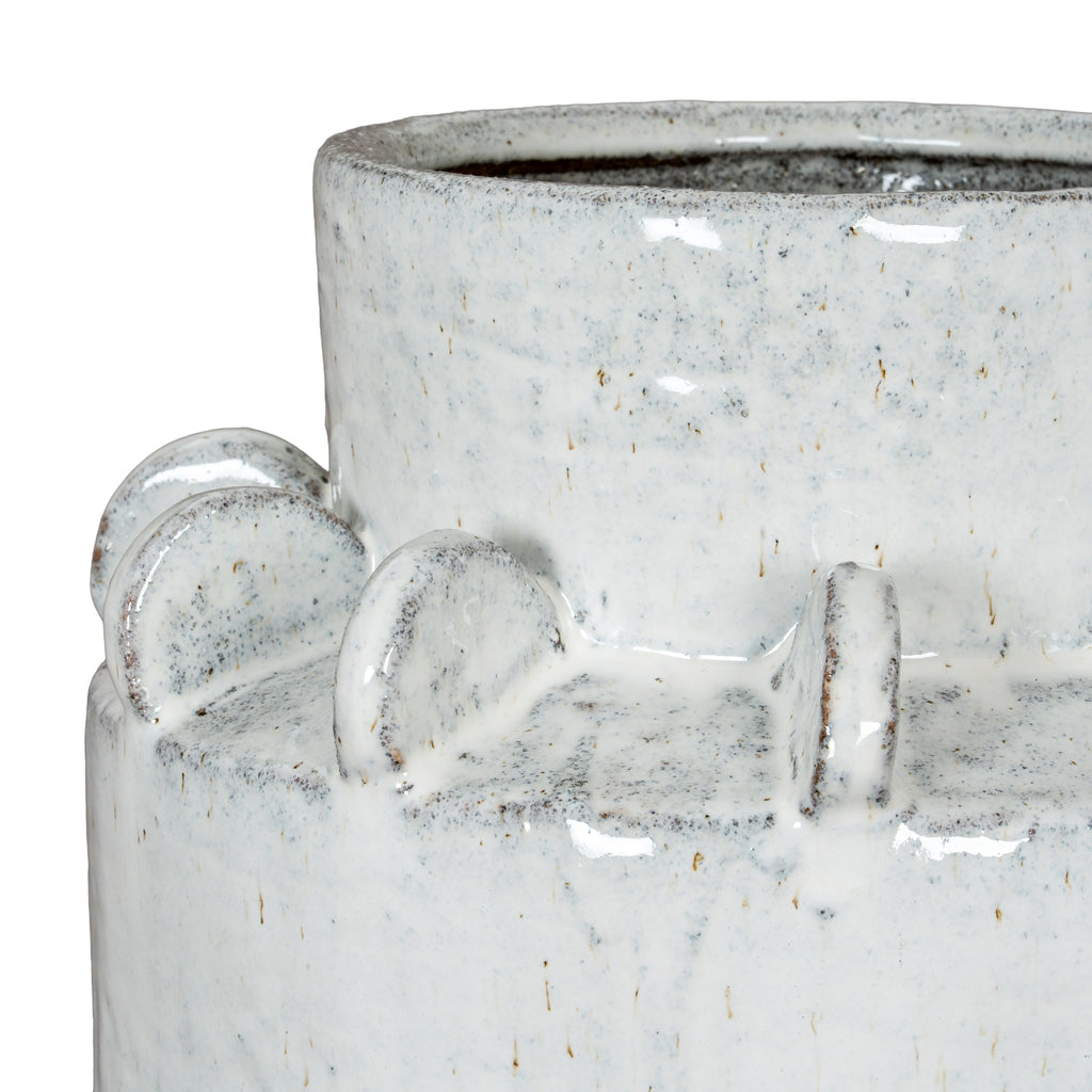 Dara Large Hydria Vase — detail close-up white ceramic
