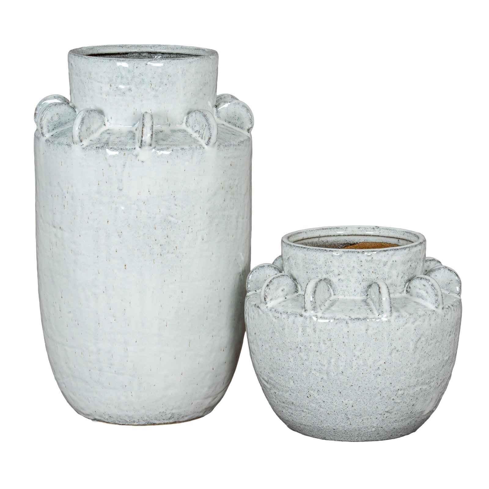 Dara Large Hydria Vase — alternative angle white ceramic