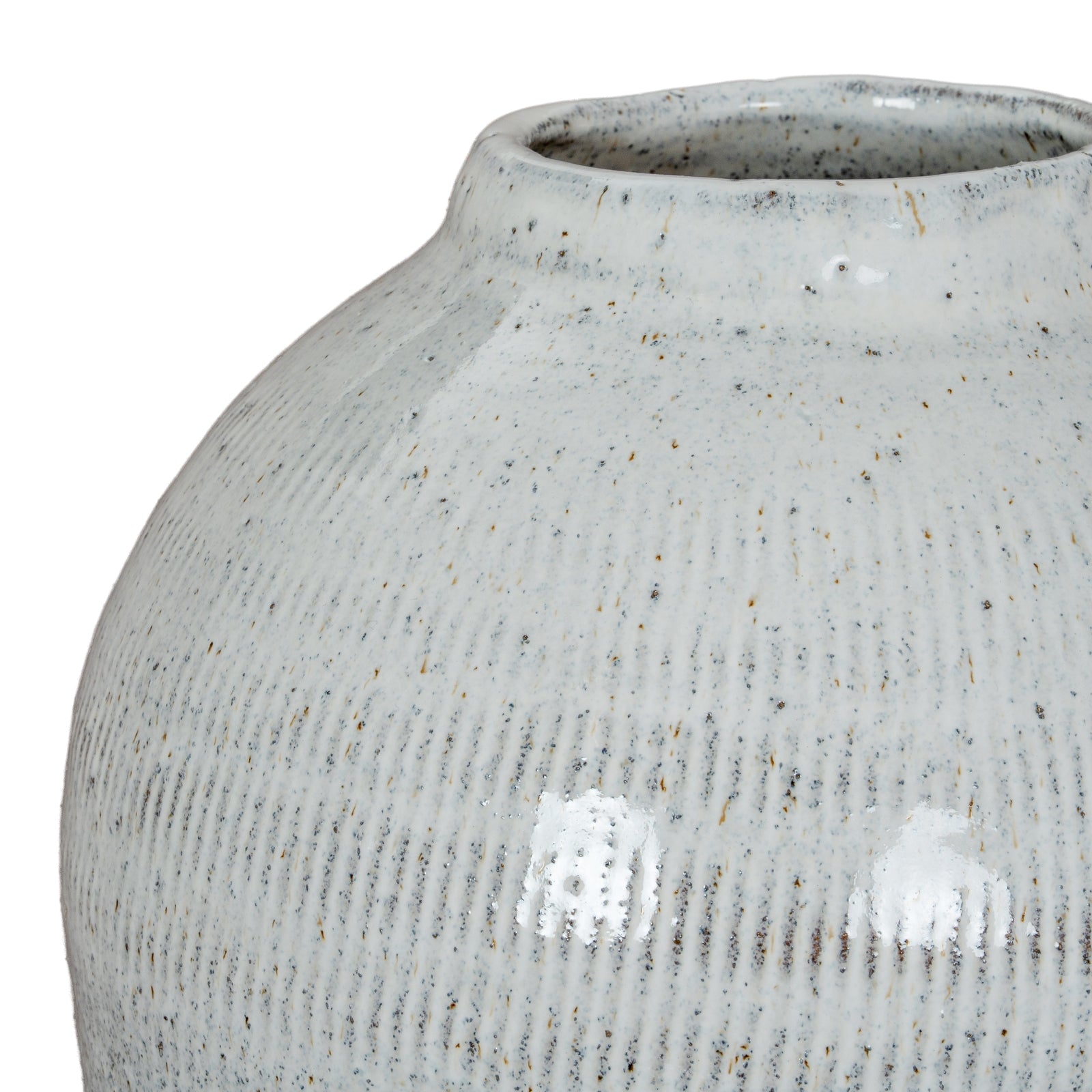 Kemi Large Olpe Vase — detail close-up white ceramic