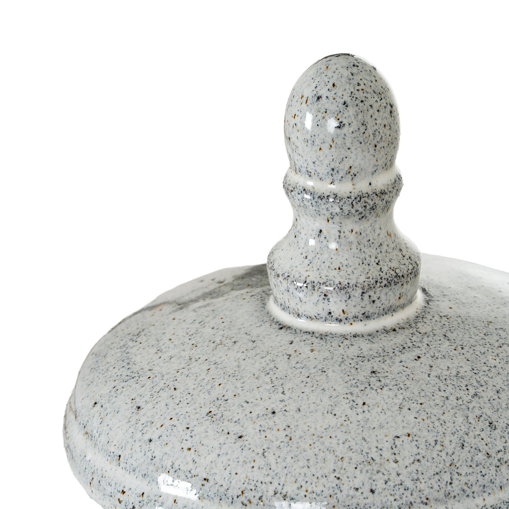 Sona Medium Hurricane Lantern With Lid — alternative angle white glass