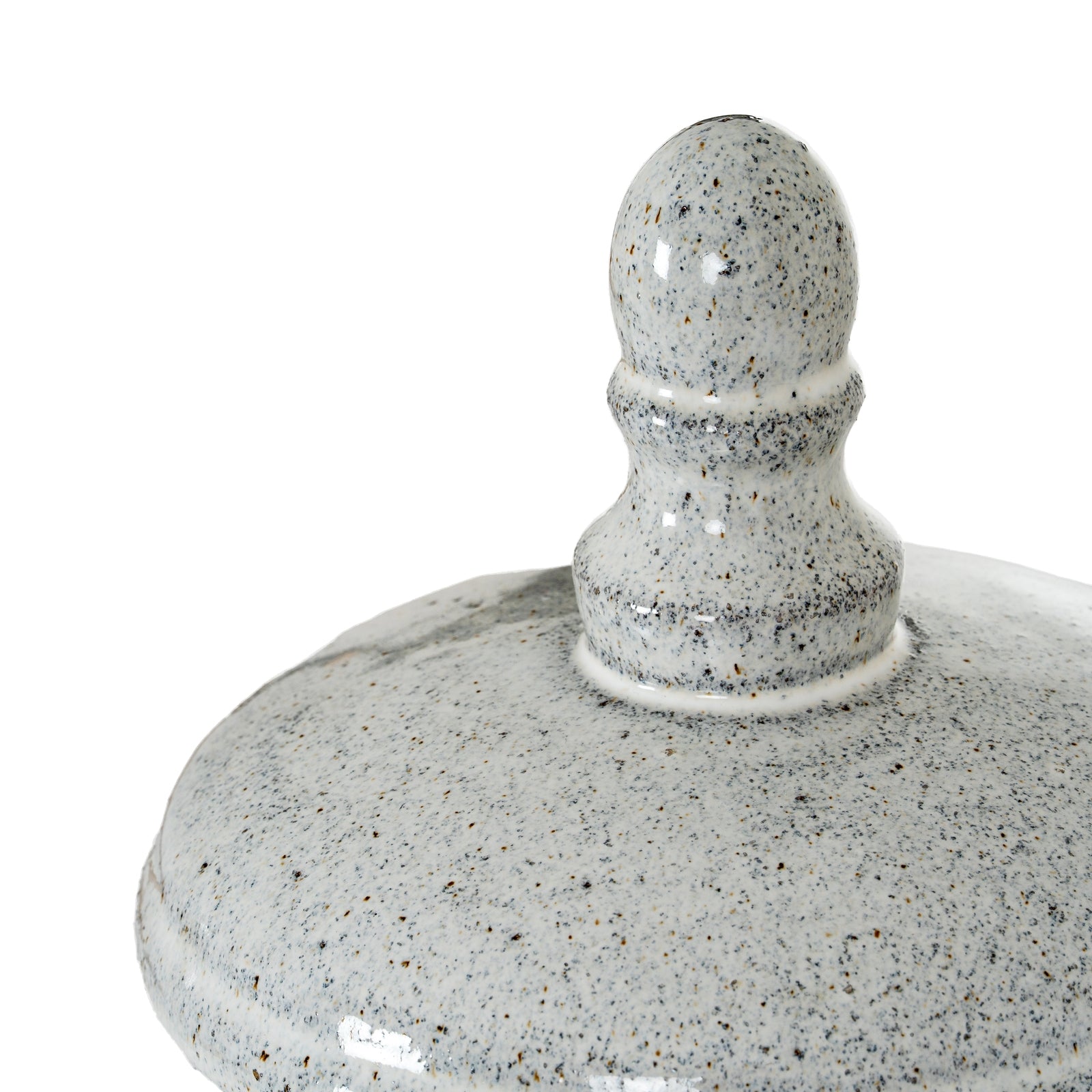 Sona Large Hurricane Lantern With Lid — alternative angle white glass
