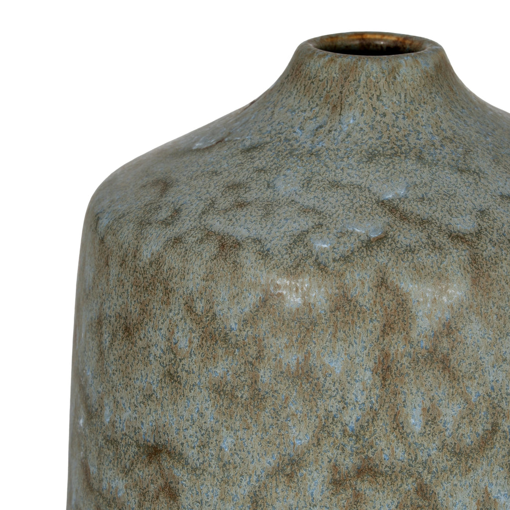 Capella Bottle Vase — side view grey ceramic