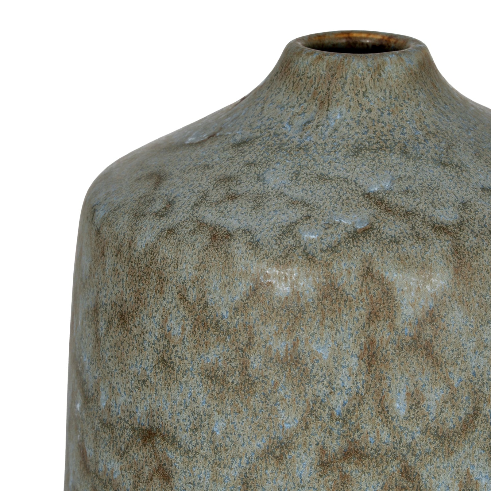 Capella Bottle Vase — side view grey ceramic