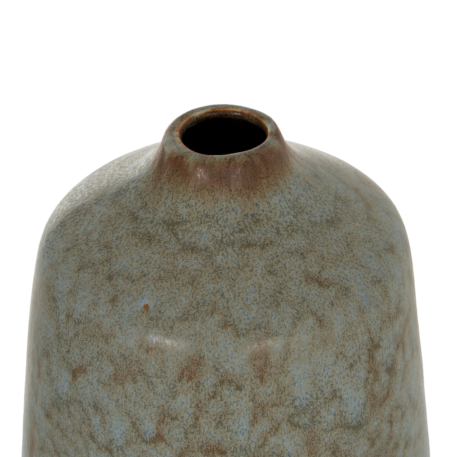 Capella Tall Bottle Vase — side view grey ceramic