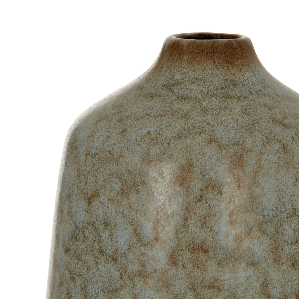 Capella Tall Bottle Vase — detail close-up grey ceramic