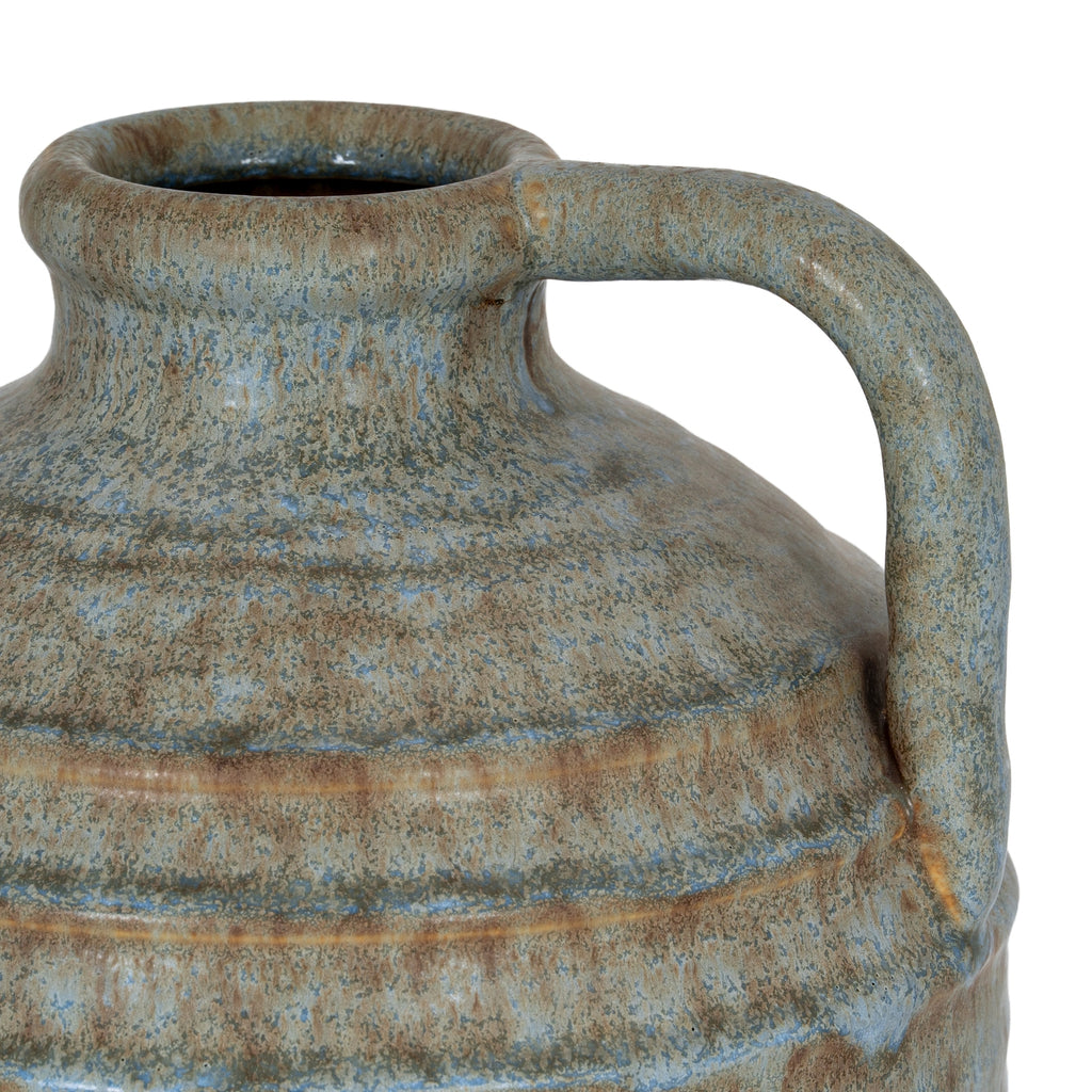 Capella Krater Jug Vase — detail close-up grey ceramic