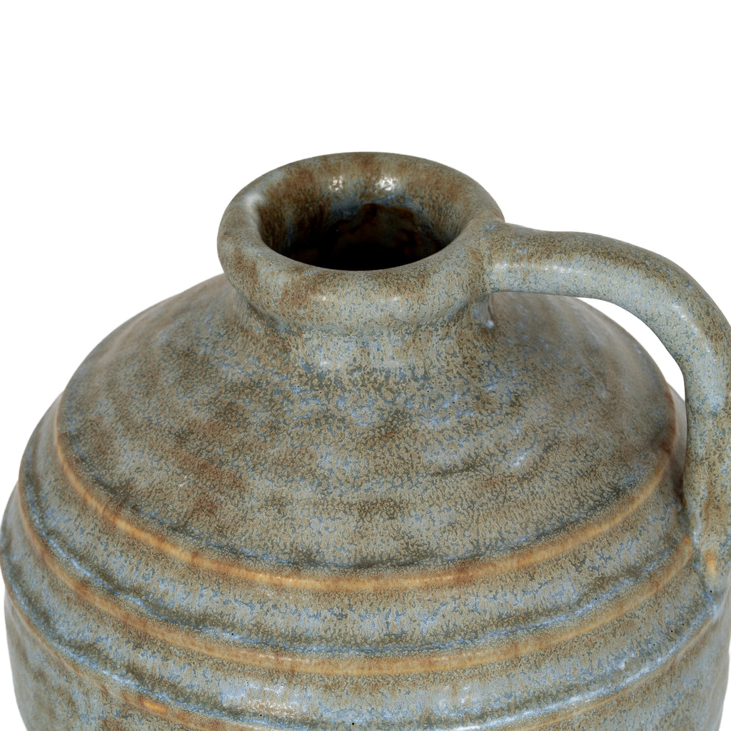 Capella Krater Large Jug Vase — side view grey ceramic