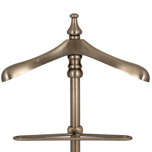 Antiqued Silver Valet Stand, alternative angle