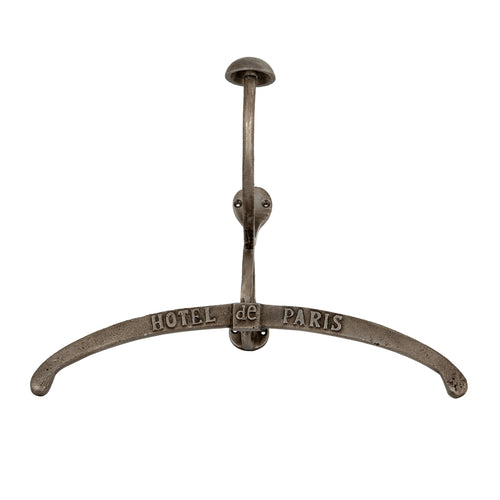 Antiqued Silver Coat Hanger With Hook, main product view