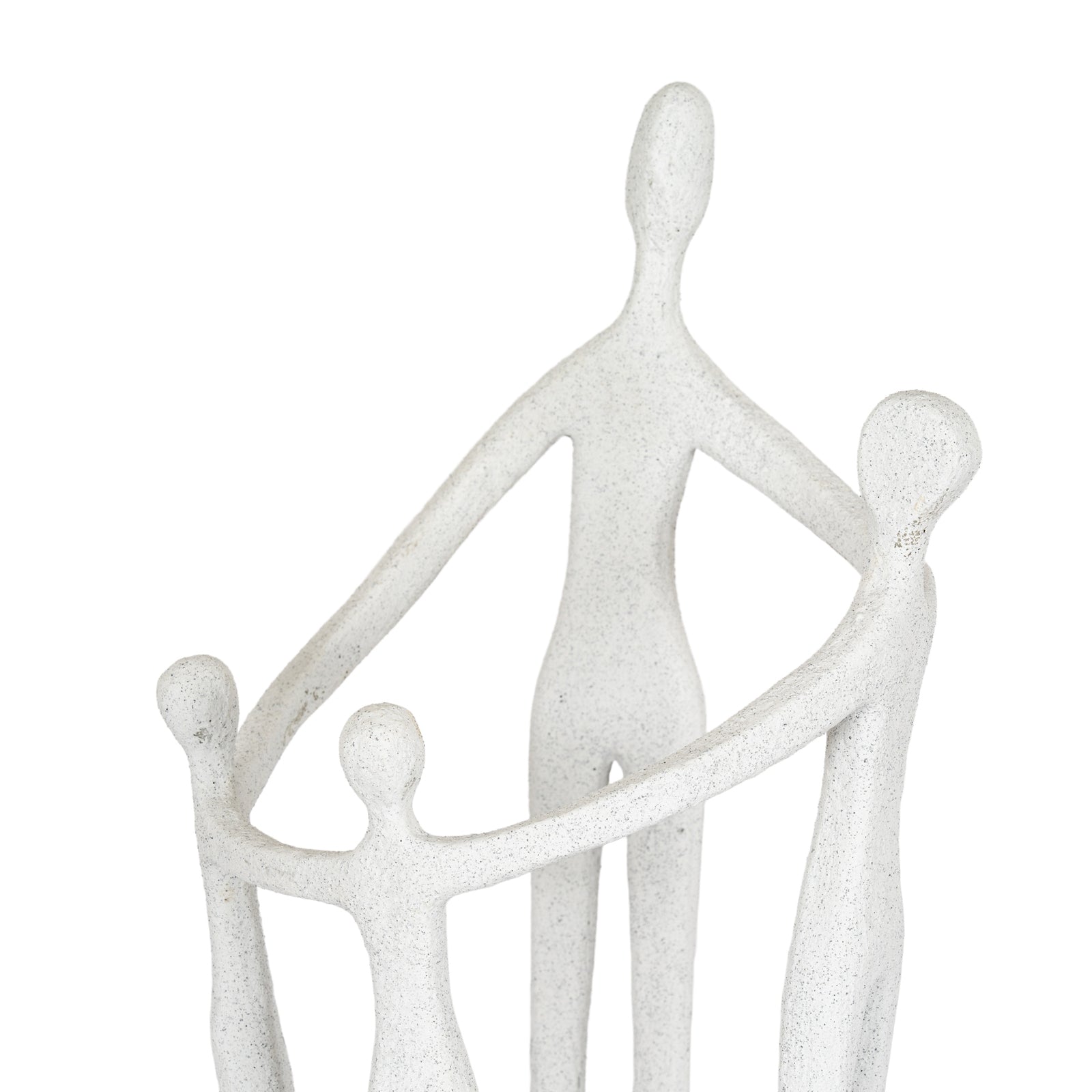 Kin Large Family Ornament — side view white ceramic