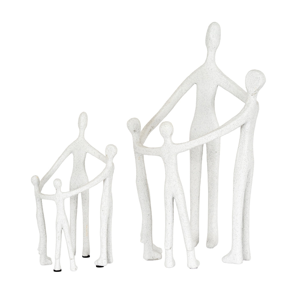 Kin Large Family Ornament — detail close-up white ceramic