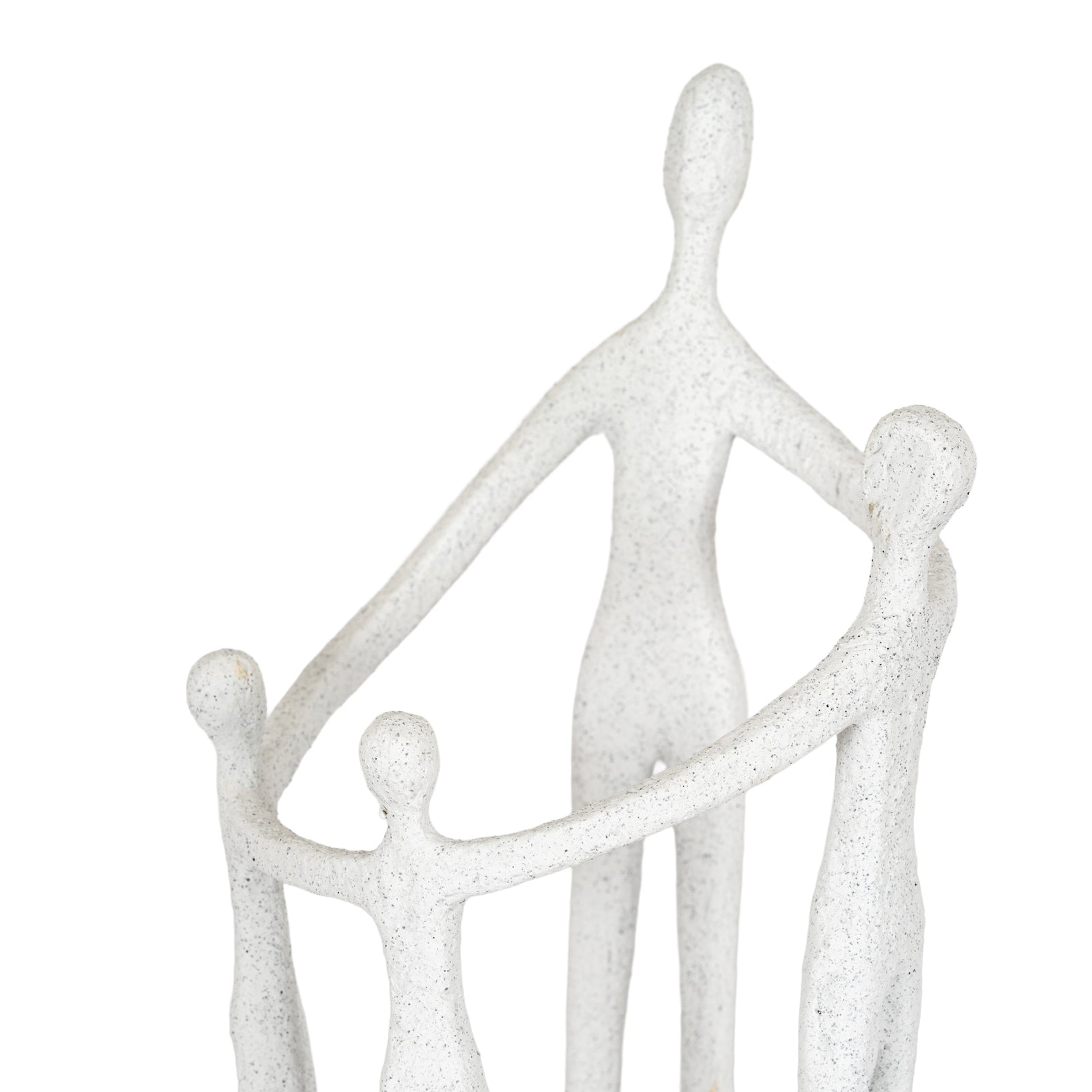 Kin Medium Family Ornament — side view white ceramic