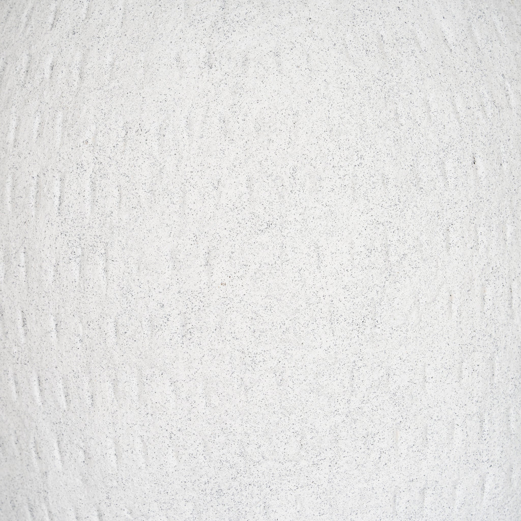 Ashen Large Tall Vase — detail close-up white ceramic