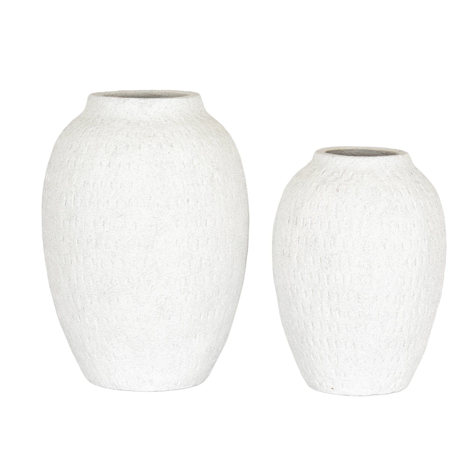 Ashen Large Tall Vase — alternative angle white ceramic