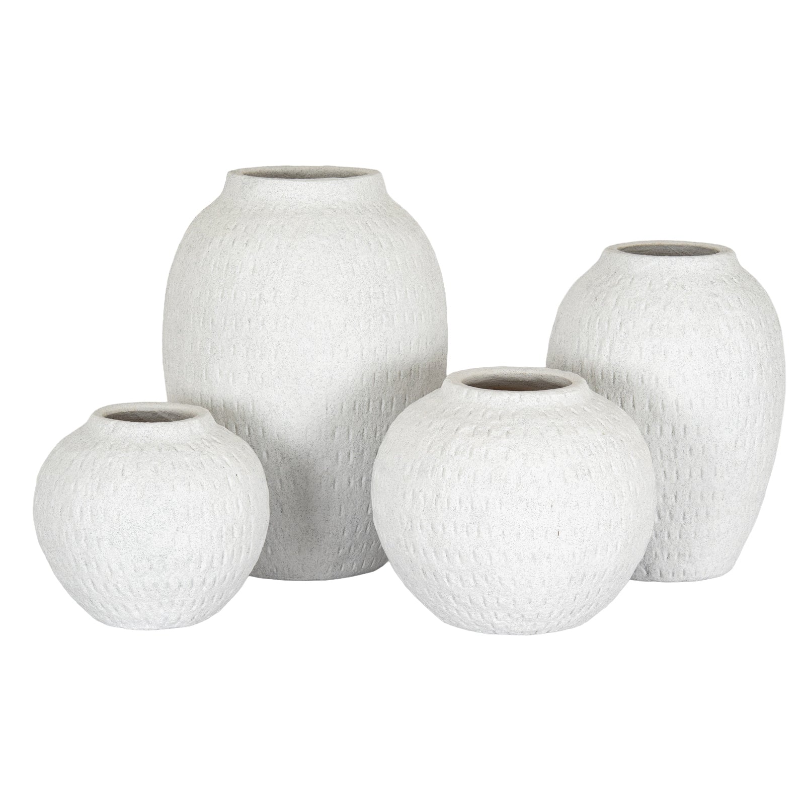 Ashen Large Tall Vase — view 5 white ceramic