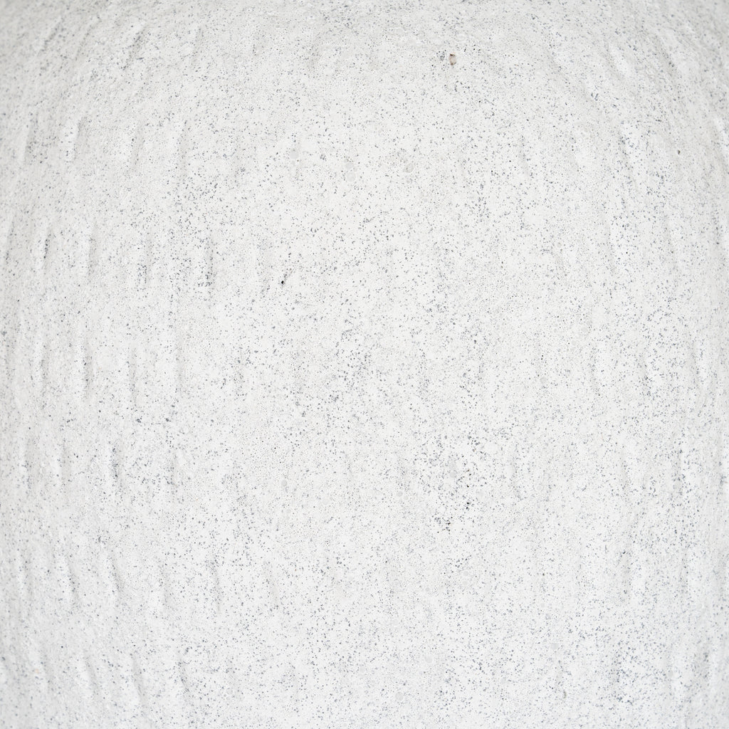 Ashen Medium Tall Vase — detail close-up white ceramic
