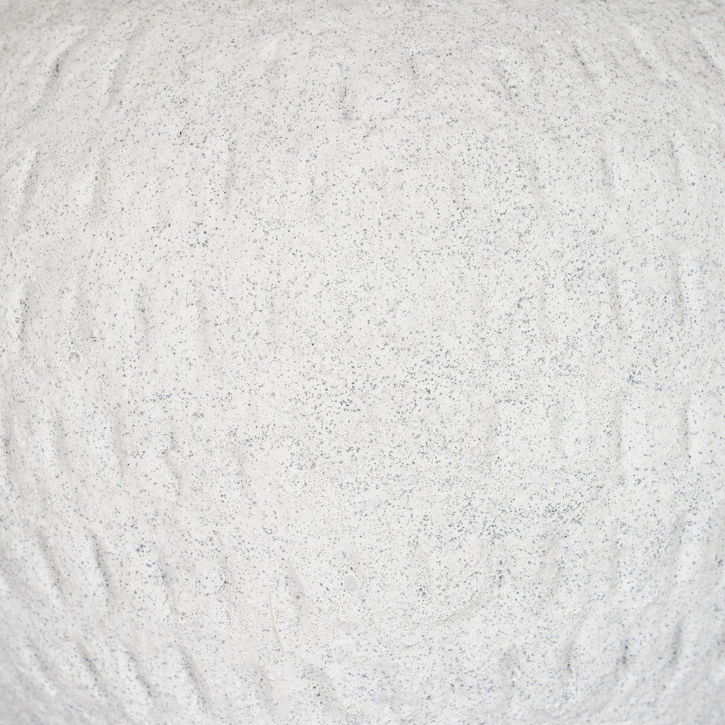 Ashen Medium Round Vase — detail close-up white ceramic