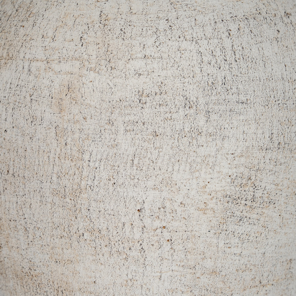 Morrow Medium Vase — detail close-up cream ceramic