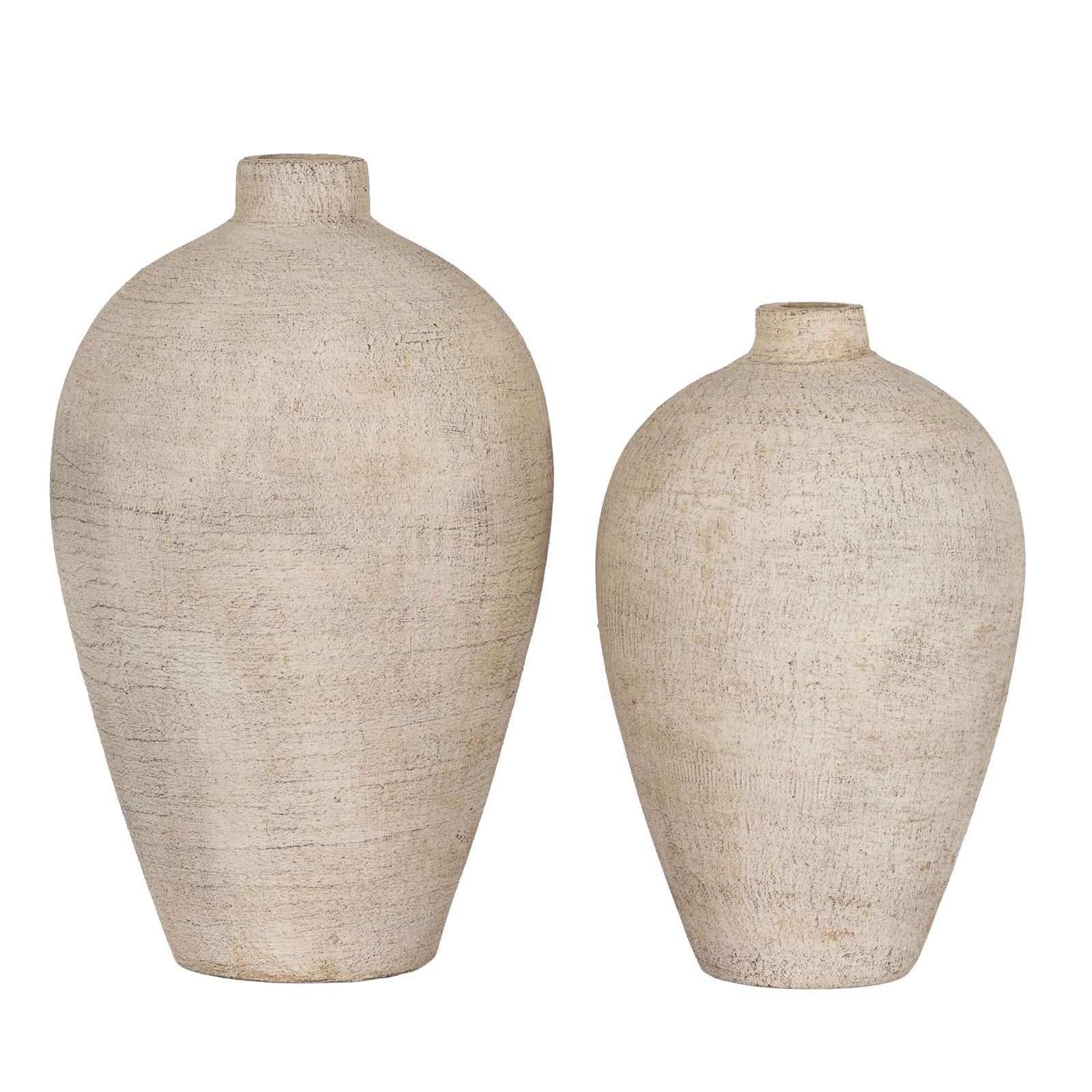 Morrow Medium Vase — alternative angle cream ceramic