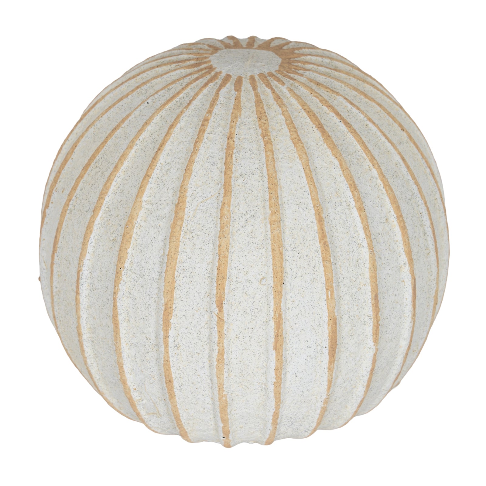 Grove Small Decorative Ball — side view white ceramic