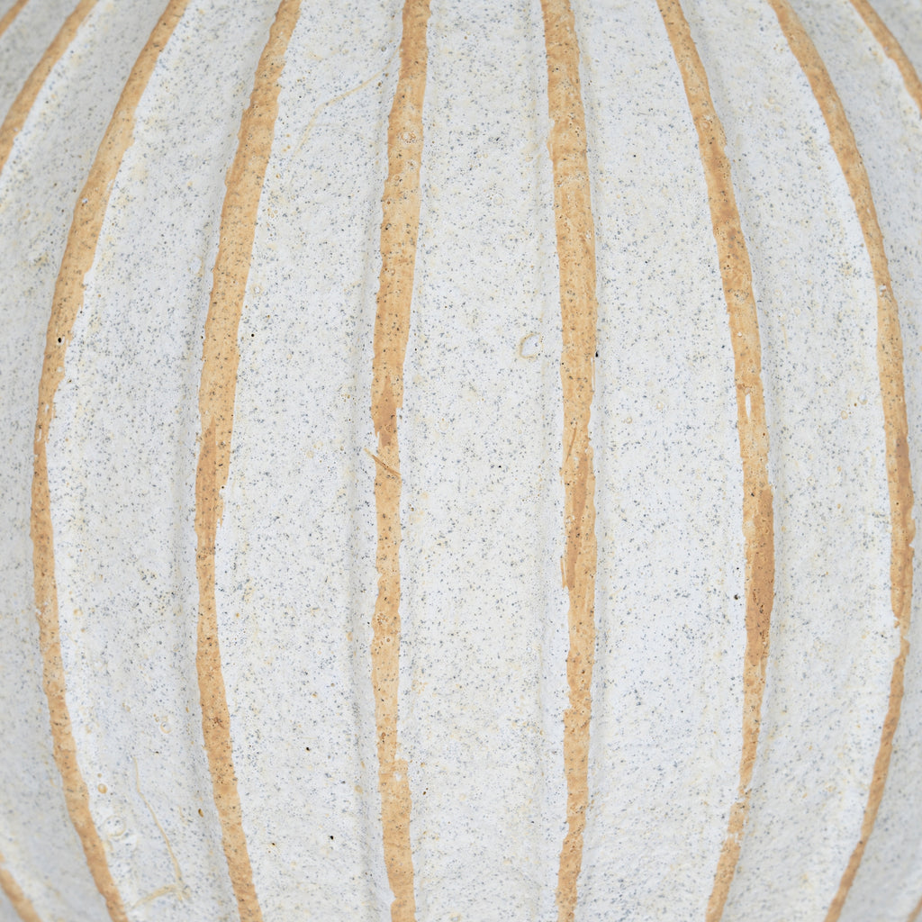 Grove Small Decorative Ball — detail close-up white ceramic