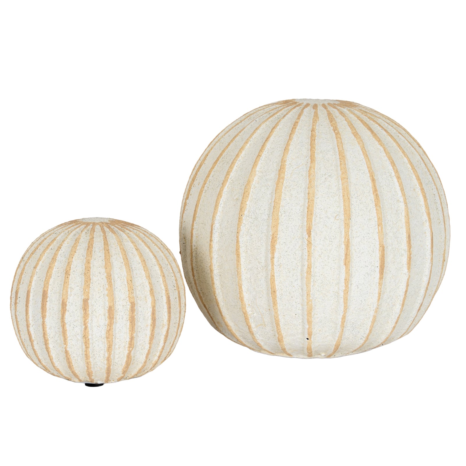 Grove Small Decorative Ball — alternative angle white ceramic