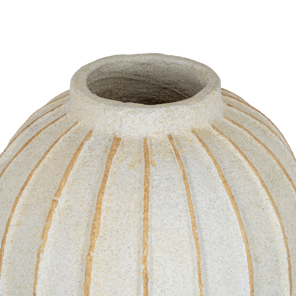 Grove Large Globe Vase — alternative angle white ceramic