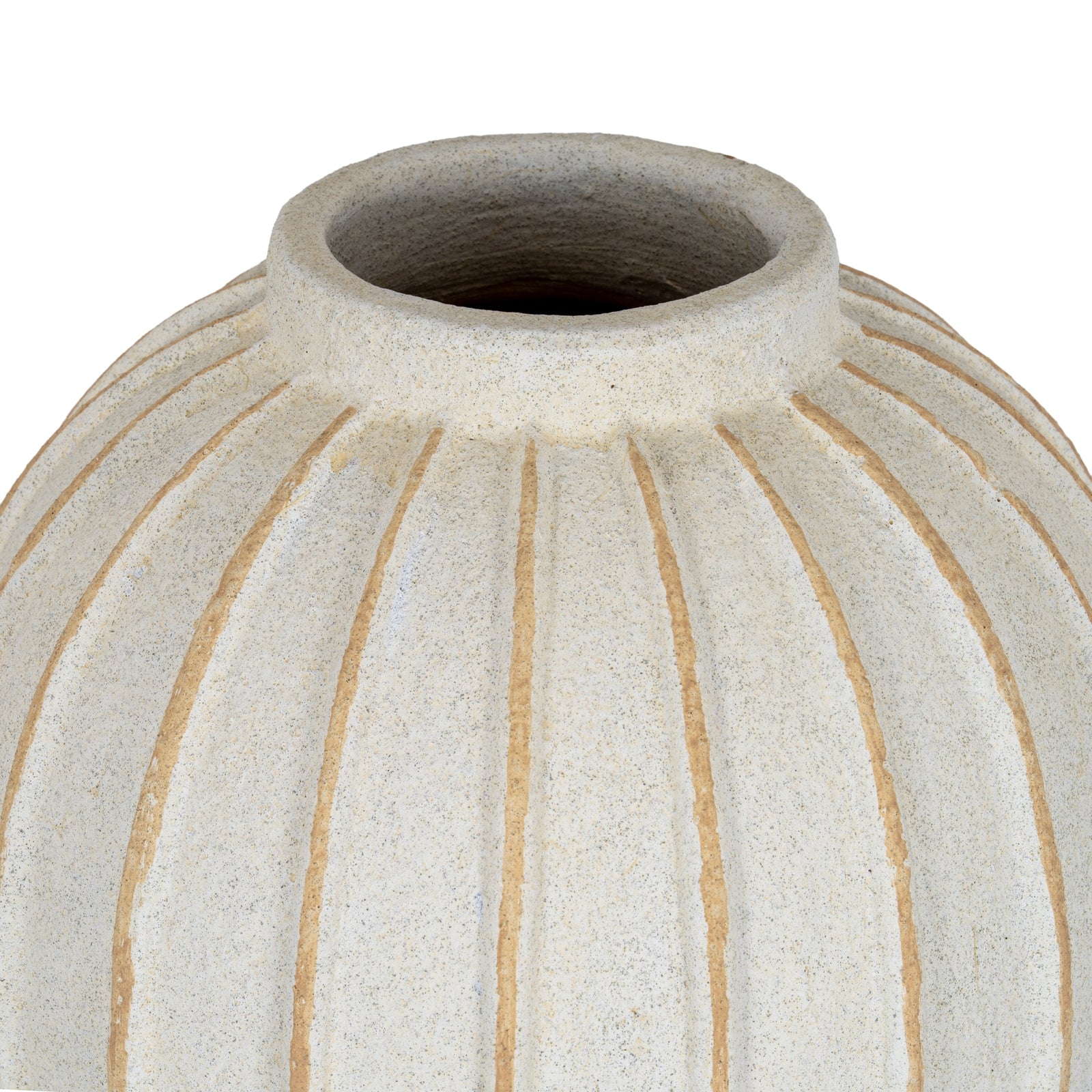 Grove  Globe Vase — side view white ceramic
