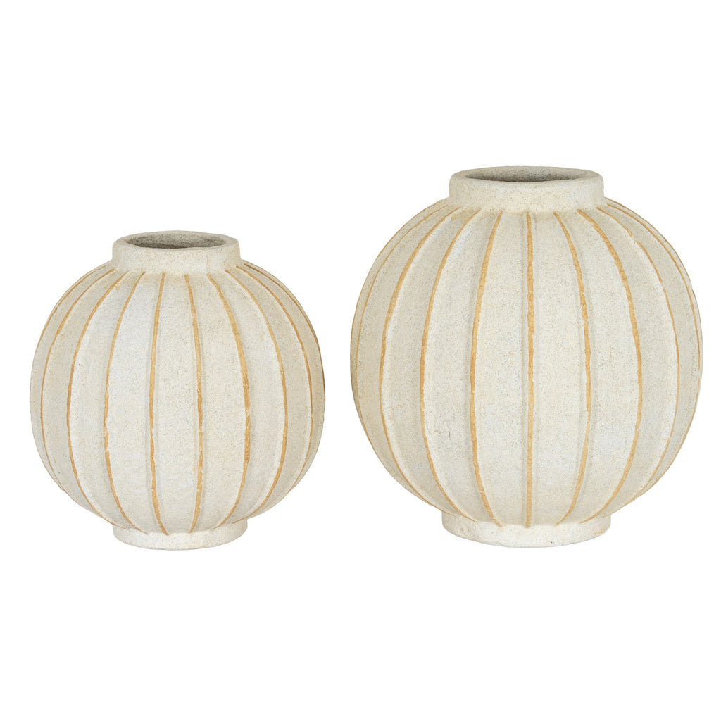 Grove  Globe Vase — alternative angle white ceramic