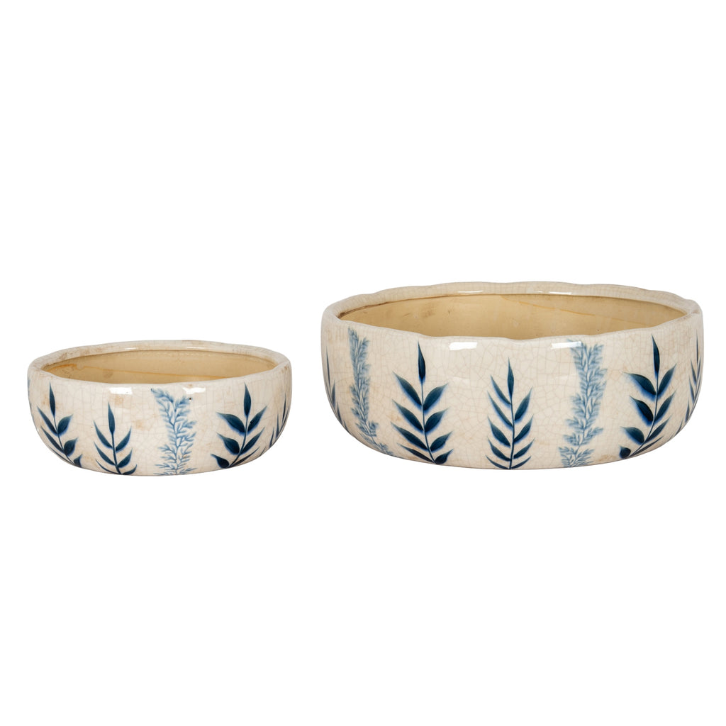 Small Blue Flora Bowl Pot