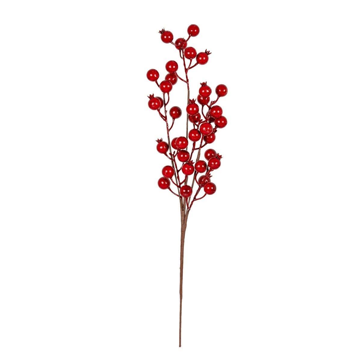 Artificial Festive Berry Branch Spray, SKU 24743, three stems included in the set.