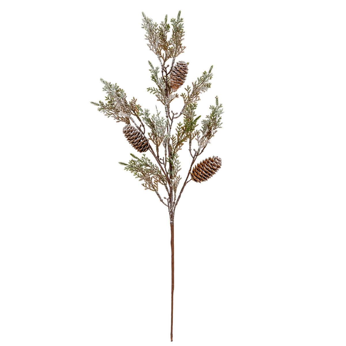 Artificial Medium Frosted Cypress Fir Branch Spray, component