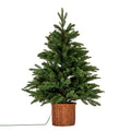90cm pre-lit artificial tree included in the Winter Bloom Flower Christmas Tree