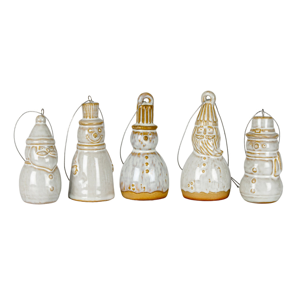 Charm Ceramic Santa Tree Decoration, alternative angle