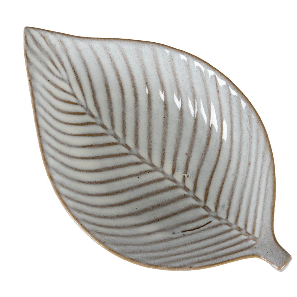 Alora Ceramic Elm Leaf Large Dish, alternative angle