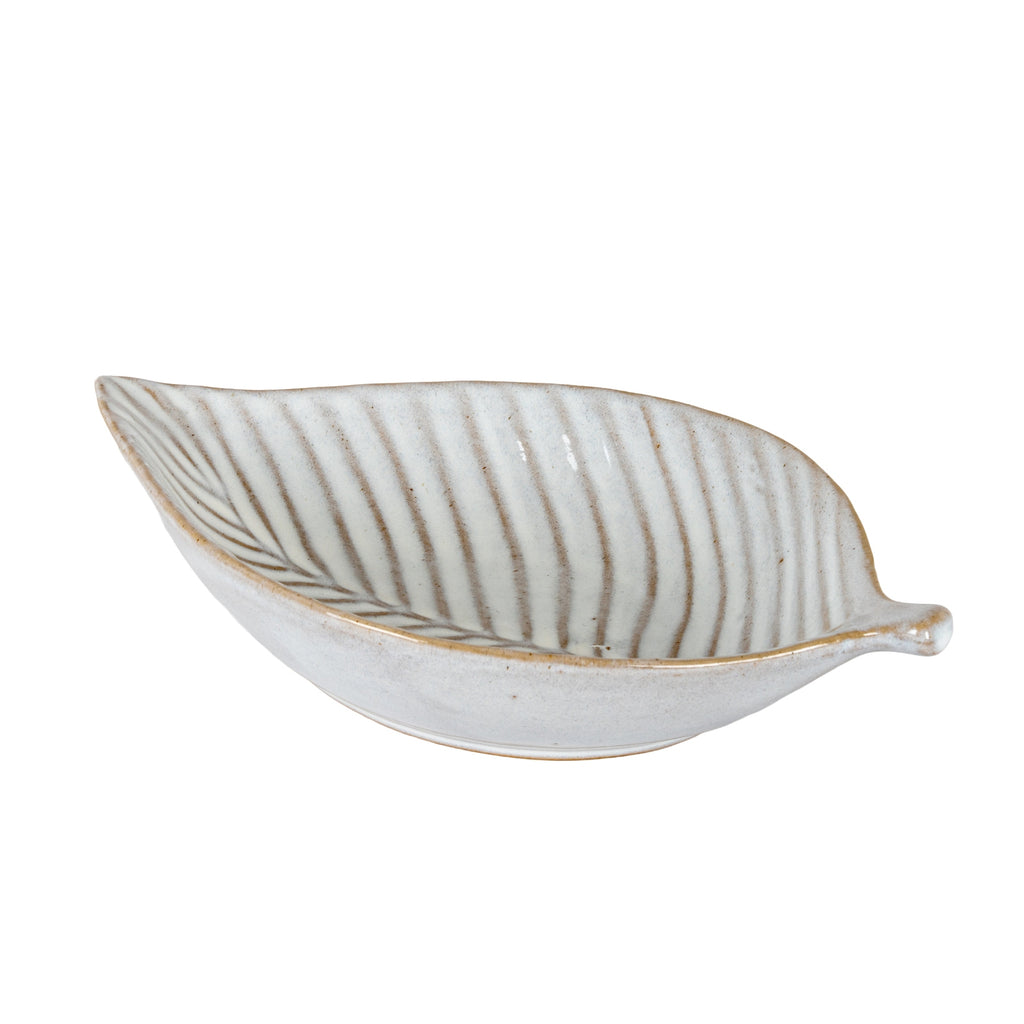 Alora Ceramic Elm Leaf Large Dish, main product view