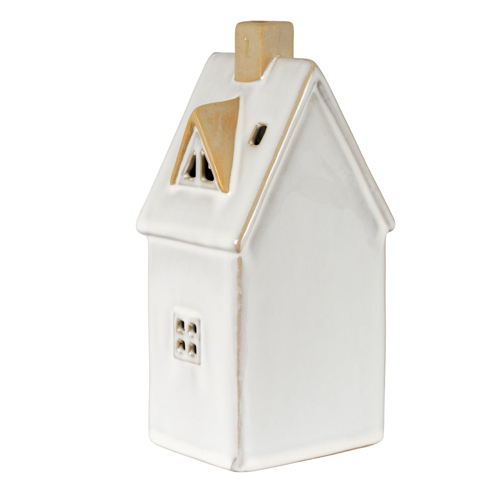Alora Ceramic Large Townhouse With LED Light, detail close-up