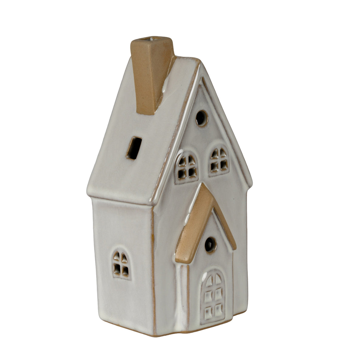 Alora Ceramic Medium Townhouse With LED Light, alternative angle