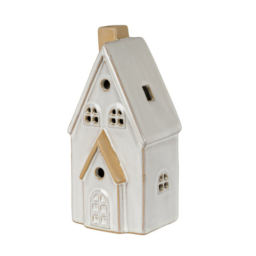 Alora Ceramic Medium Townhouse with LED Light, included in The Little Christmas Village